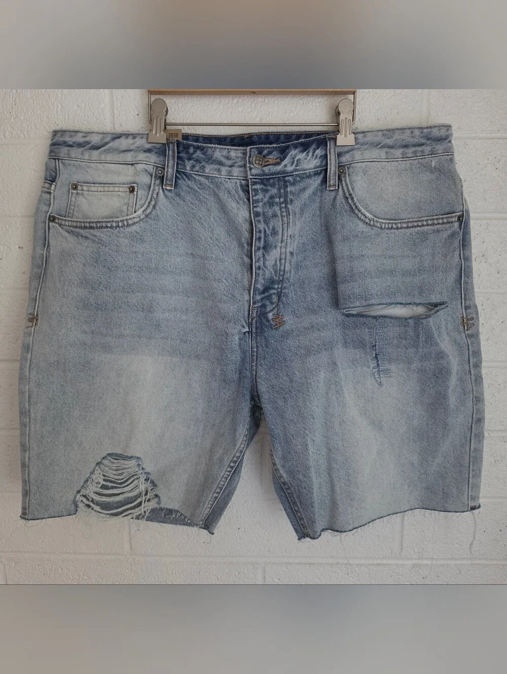 Ksubi Men’s Chopper Short Sense Sliced Denim Shorts Size 40